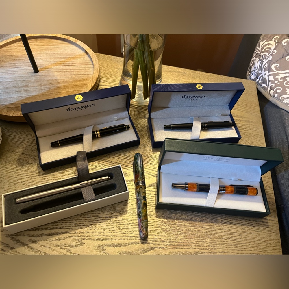 Designer Pen Lot Like New Condition Waterman/Conklin/Monteverde Plus Refills